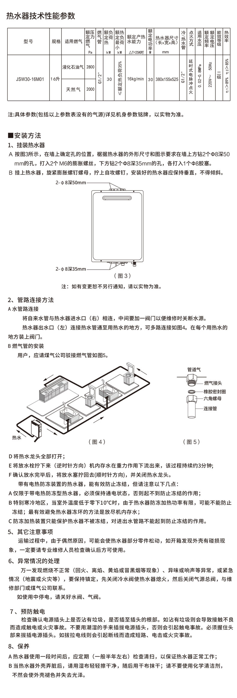 JSW30-16M01技术参数